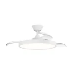Ventilador retractil Sulion Bombay M blanco LED 50-106 cm