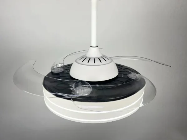 Ventilador de techo retráctil Sunaca Cordoba blanco oro LED 48-112 cm
