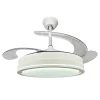 Ventilador de techo retráctil Sunaca Cordoba blanco oro LED 48-112 cm