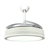 Ventilador de techo retráctil Sunaca Cordoba blanco oro LED 48-112 cm