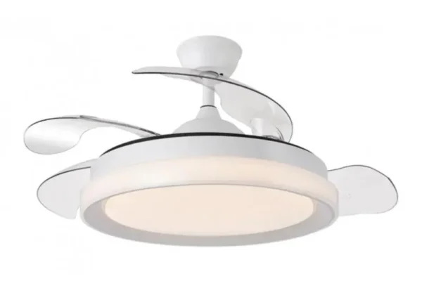 Ventilador de techo retráctil Sunaca Linares blanco LED 51-112 cm