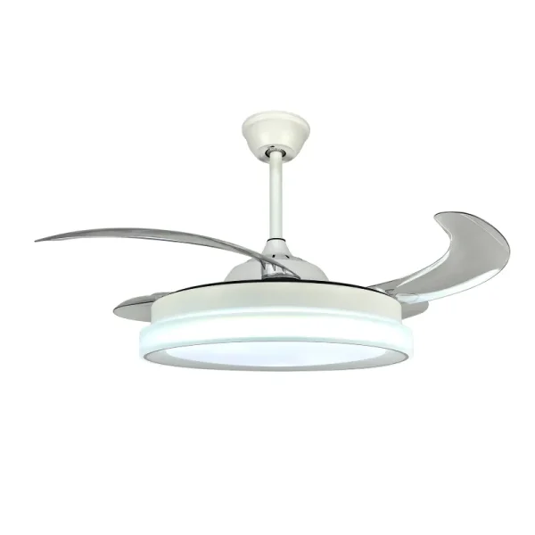 Ventilador de techo retráctil Sunaca Linares blanco LED 51-112 cm