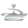 Ventilador de techo retráctil Sunaca Linares blanco oro LED 51-112 cm