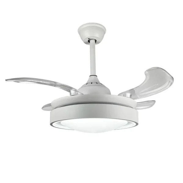 Ventilador de techo retráctil Sunaca Malaga Mini blanco LED 41,5-92 cm