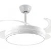 Ventilador de techo Sunaca Marbella con luz motor blanco aspas transparente con motor DC