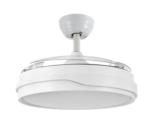 Ventilador de techo retráctil Sunaca Marbella blanco LED 48-108 cm