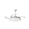 Ventilador de techo Sunaca Moralla con luz motor blanco aspas transparente con motor DC