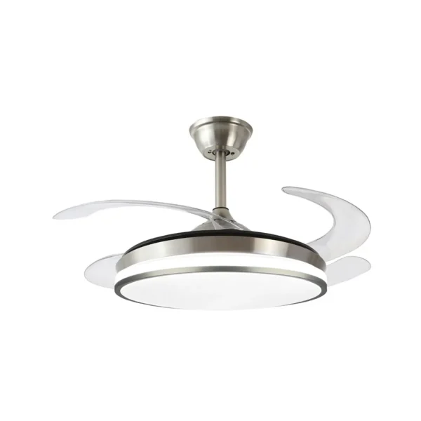 Ventilador de techo retráctil Sunaca Moralla níquel LED 49-108 cm