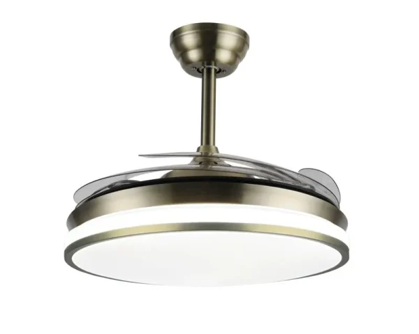 Ventilador de techo retráctil Sunaca Moralla cuero LED 49-108 cm