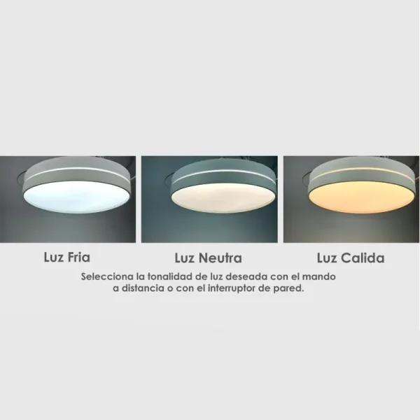 Ventilador de techo retráctil Sunaca Moralla cuero LED 49-108 cm