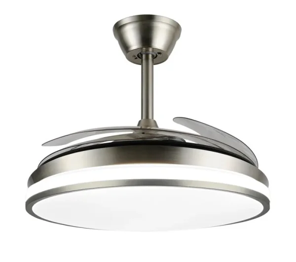 Ventilador de techo retráctil Sunaca Moralla níquel LED 49-108 cm