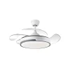 Ventilador de techo Sunaca Norte con luz motor blanco aspas transparente con motor DC