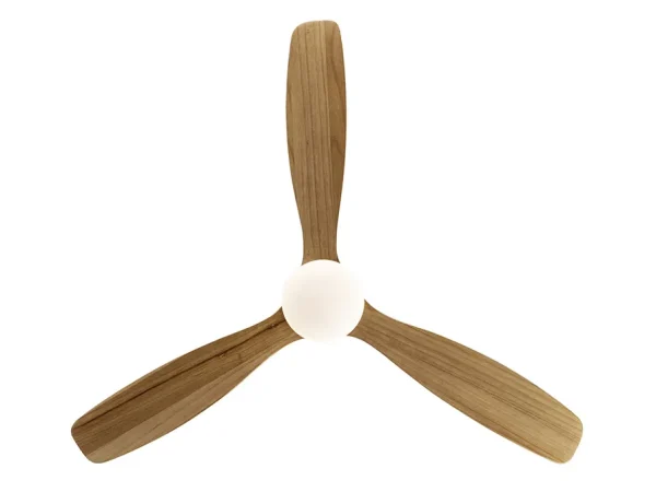 Ventilador schuller Siroco níquel madera luz LED 132 cm