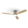 Ventilador schuller Siroco níquel madera LED 132 cm