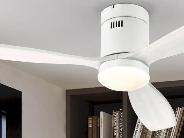 Ventilador de techo schuller Siroco blanco LED 132 cm