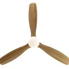 Ventilador schuller Siroco blanco madera LED 132 cm