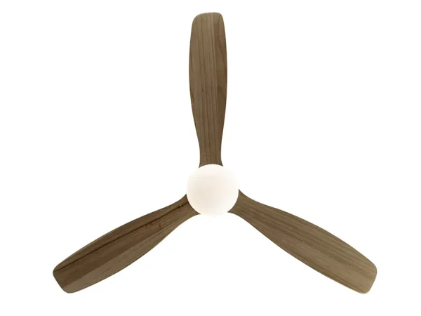 Ventilador de techo schuller Siroco negro nogal LED 132 cm