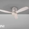 Ventilador de techo schuller Siroco Mini blanco LED 107 cm