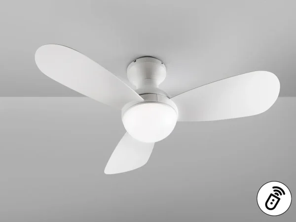 Ventilador de techo schuller Vito blanco LED 117 cm