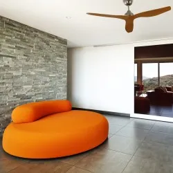 Ventilador techo Sulion Nova níquel Roble Sin Luz 132 cm