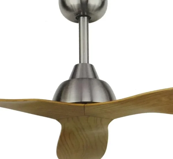 Ventilador techo Sulion Nova níquel Roble Sin Luz 132 cm