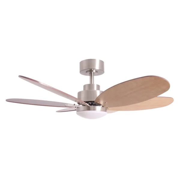Ventilador Sulion Rainbow níquel nogal-pino LED 101 cm