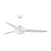 Ventilador de techo Triumph blanco luz led