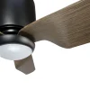 Ventilador de techo Sunaca Cabria negro madera luz LED 128 cm