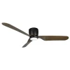 Ventilador de techo Sunaca Cabria negro madera luz LED 128 cm