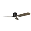 Ventilador de techo Sunaca Cabria negro madera luz LED 128 cm
