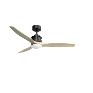 Ventilador de techo Sunaca Coron negro pino LED 132 cm