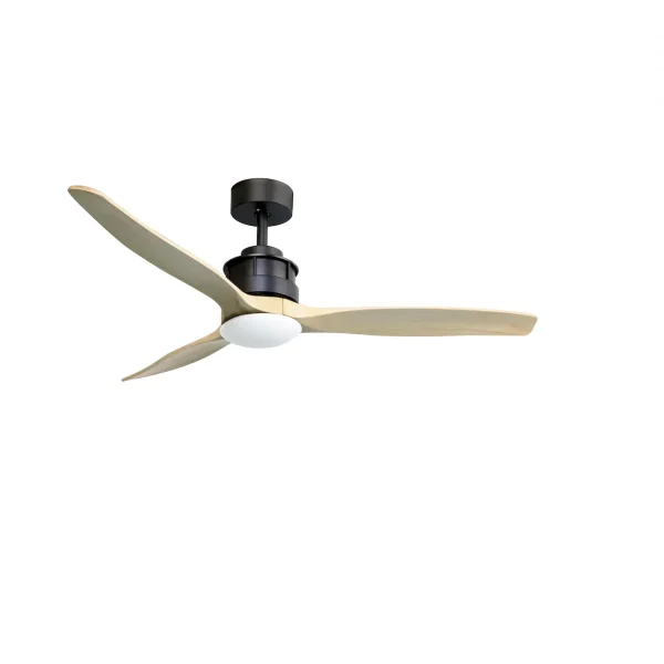 Ventilador de techo Sunaca Coron negro pino LED 132 cm