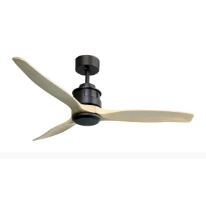 Ventilador de techo Sunaca Coron negro pino sin luz 132 cm