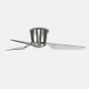 Ventilador de techo Sunaca Mina níquel transparente LED 132 cm