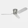 Ventilador de techo Sunaca Mina níquel transparente LED 132 cm