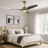 Ventilador de techo Sunaca Nico cuero nogal LED 109 cm
