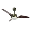 Ventilador de techo Sunaca Nico cuero nogal LED 109 cm