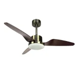 Ventilador de techo Sunaca Nico cuero nogal LED 109 cm