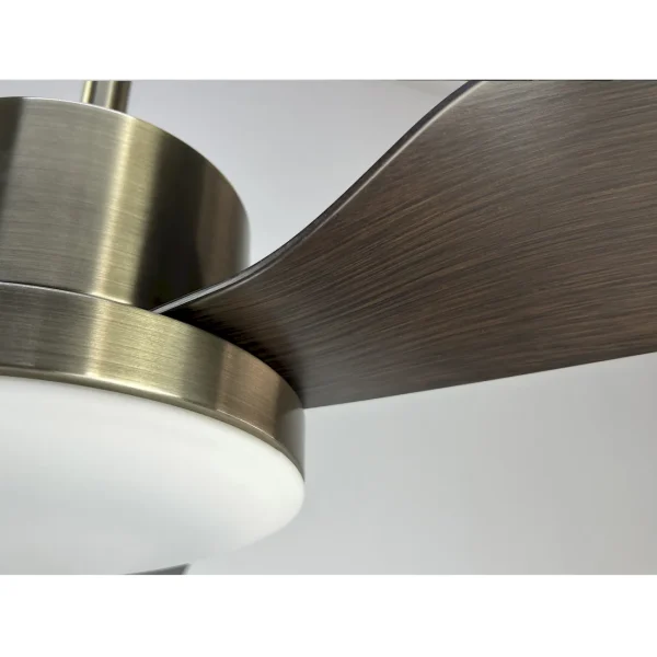 Ventilador de techo Sunaca Nico cuero nogal LED 109 cm